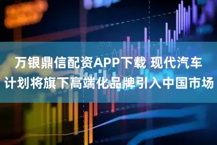 万银鼎信配资APP下载 现代汽车计划将旗下高端化品牌引入中国市场